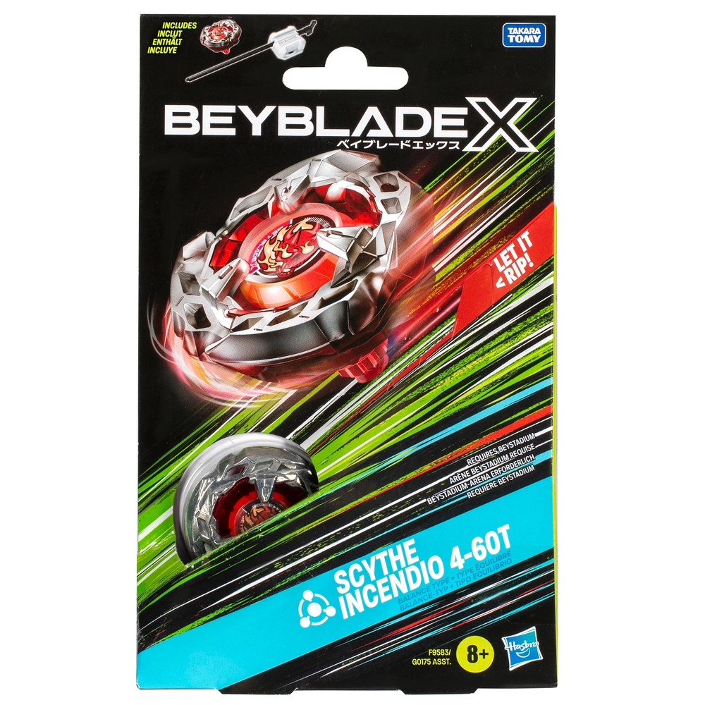 Beyblade X Scythe Incendio 4-60T Starter Pack Sæt