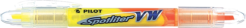 Pilot overstregningspen Spotliter VW 2-i-1 gul/orange billede