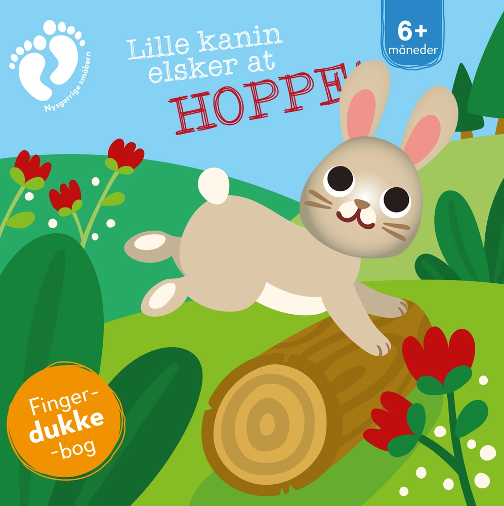 Lille kanin elsker at hoppe - med fingerdukke