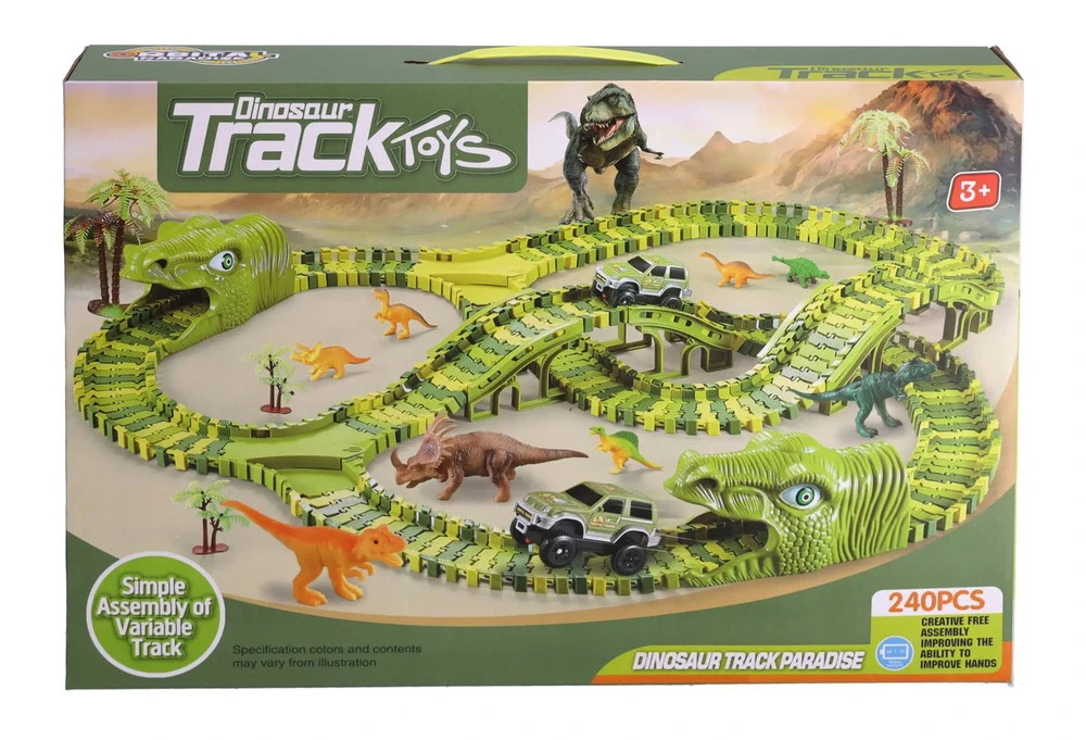 Multi-Track Dino bilbane 240 dele billede