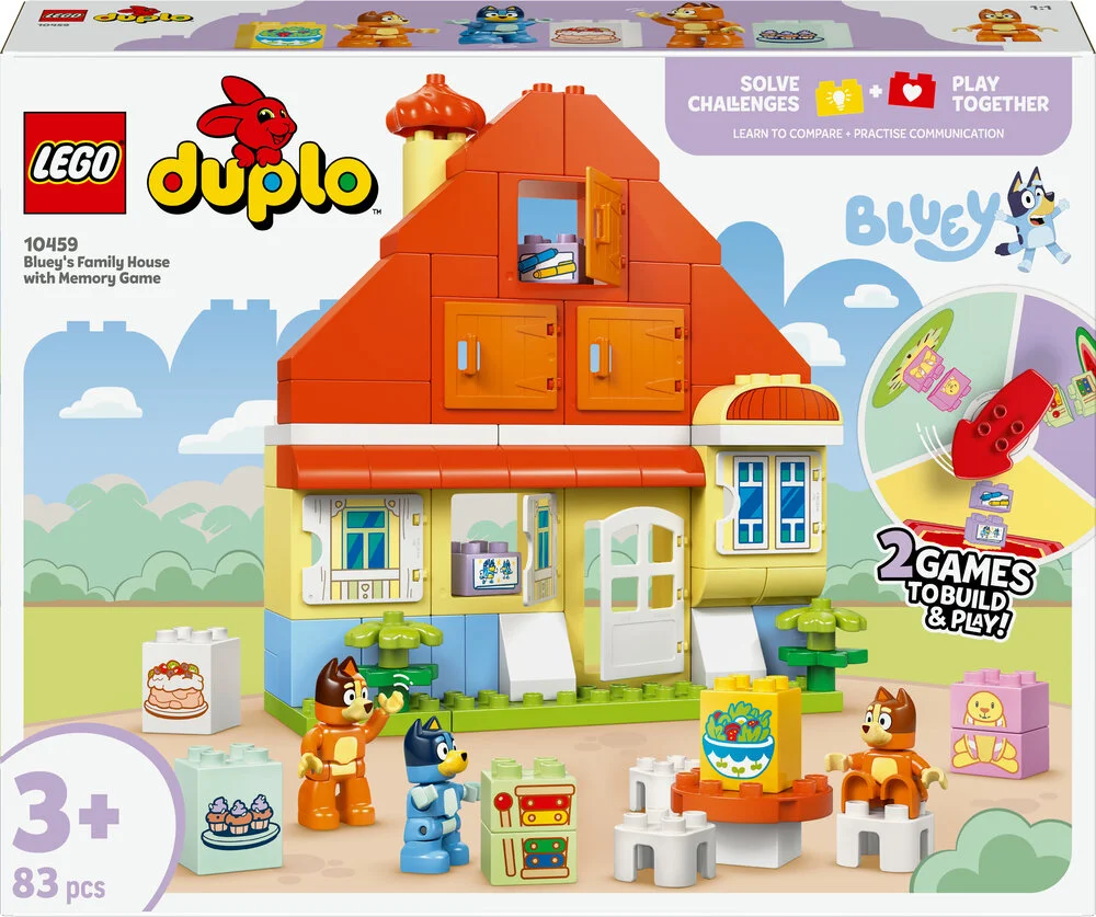 10459 LEGO DUPLO Bluey Blueys families hus med huskespil