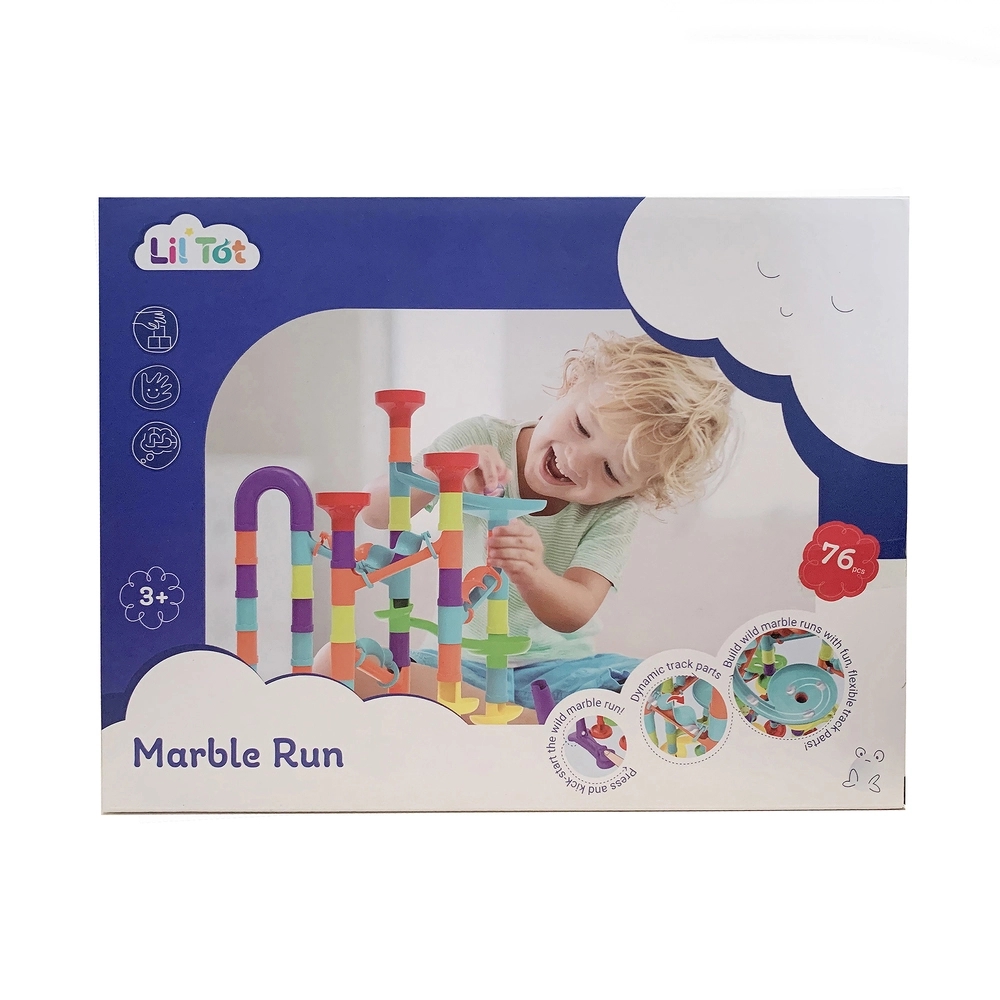 Lil'Tot Marmorkuglebane 76 stk, 33 cm billede