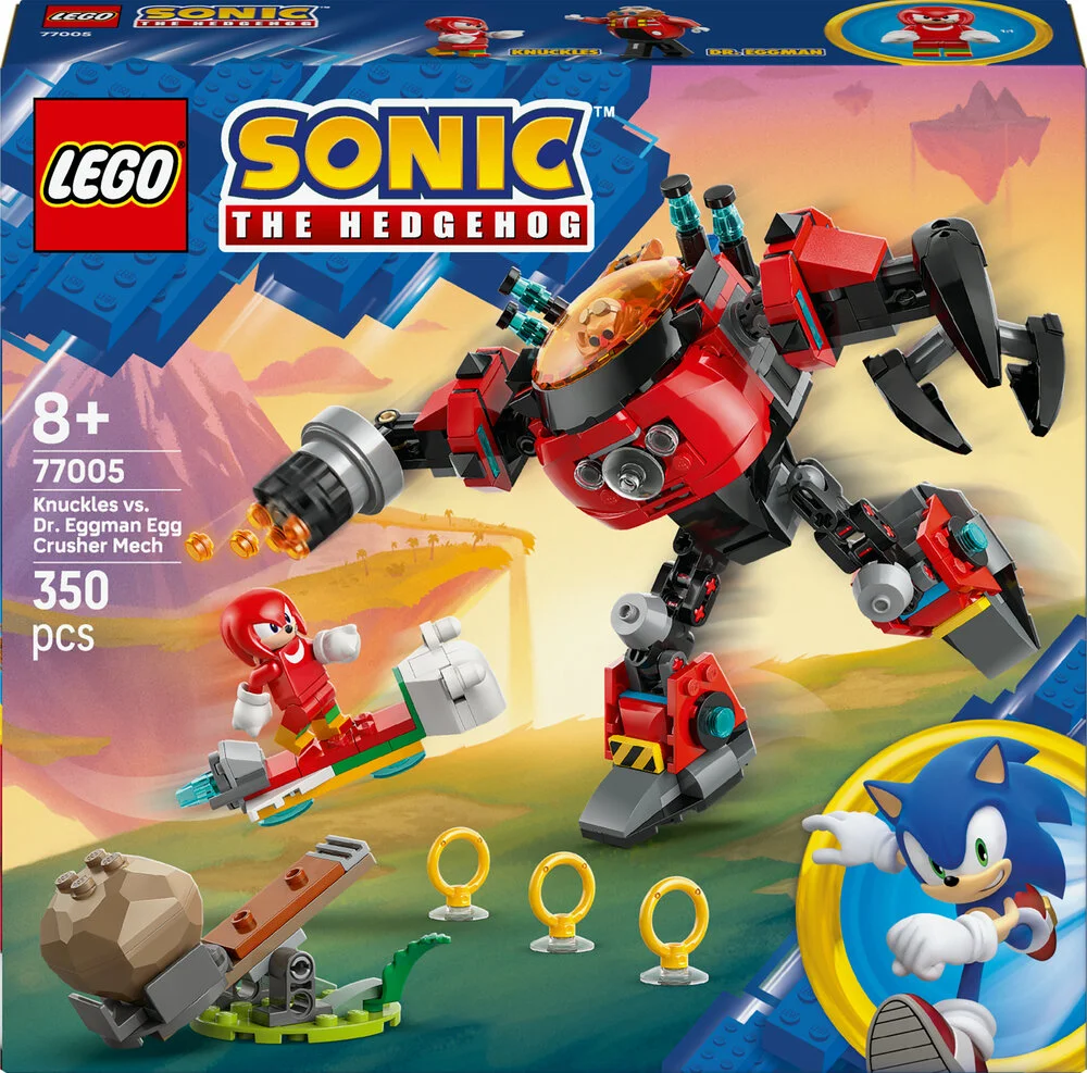 77005 LEGO Sonic Knuckles mod dr. Eggmans Egg Crusher-mech