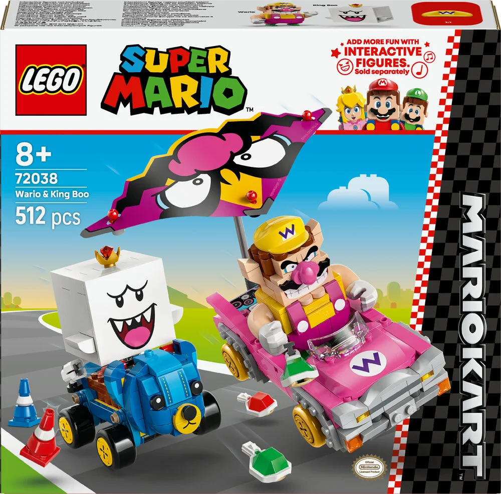 72038 LEGO Super Mario Mario Kart&trade;  Wario og King Boo
