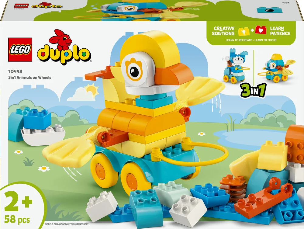 10448 LEGO DUPLO Town 3-i-1-dyr på hjul