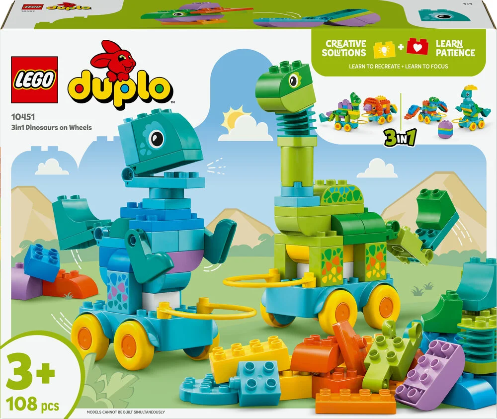 10451 LEGO DUPLO Town 3-i-1-dinosaurer på hjul