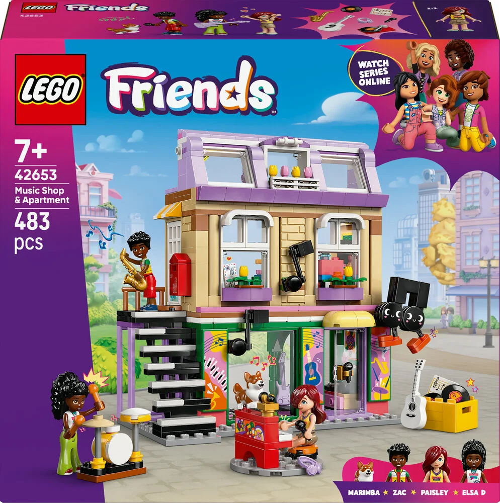 42653 LEGO Friends Musikbutik og lejlighed