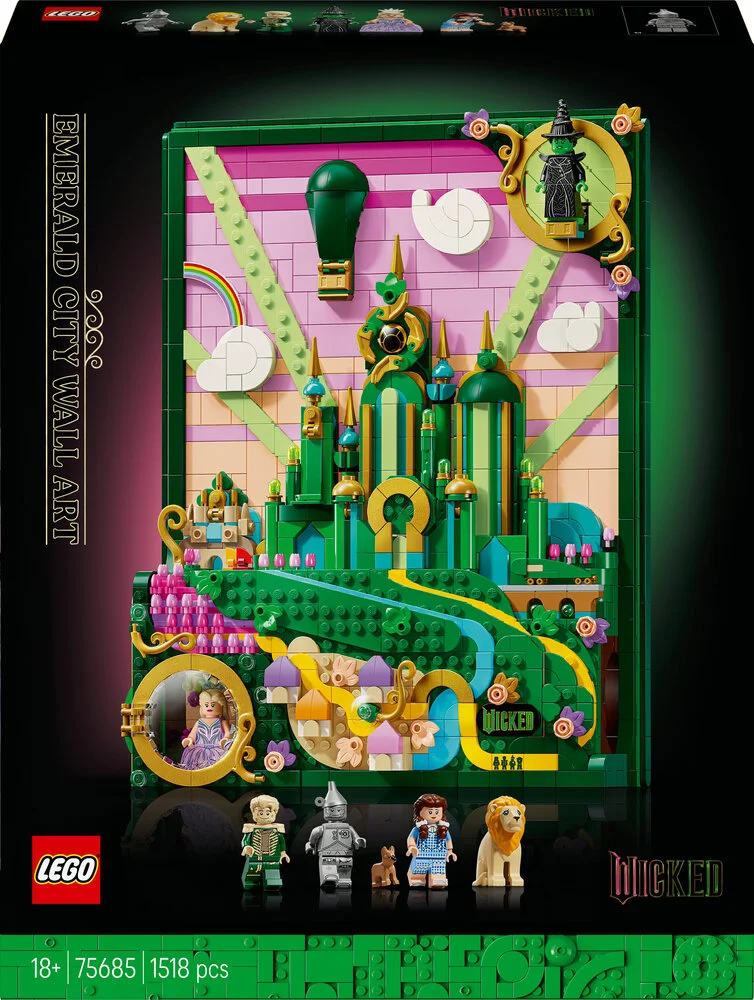 LEGO Wicked Emerald City-vægkunst
