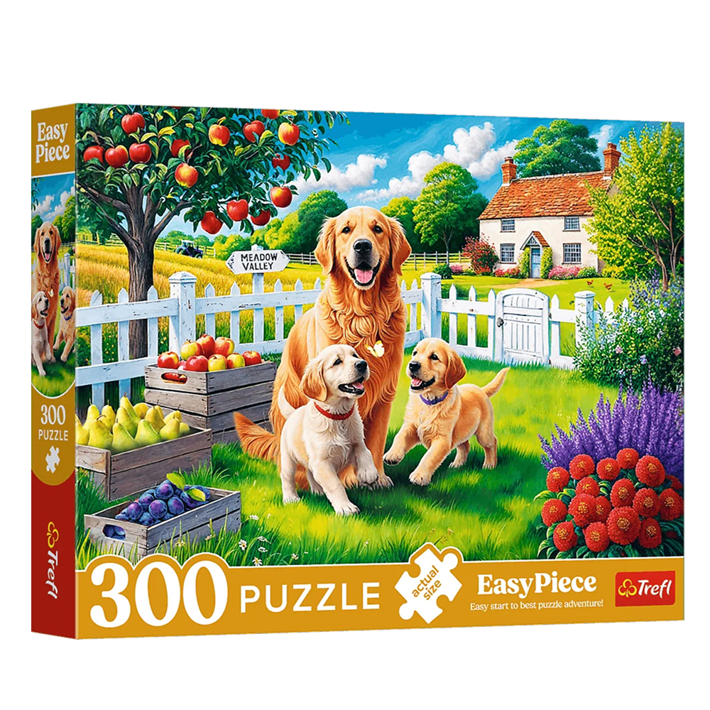 Puslespil Dogs in the countryside 300 brikker