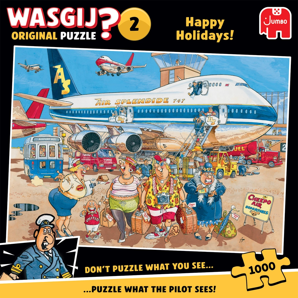 PUSLESPIL WASGIJ ORIGINAL 2 HAPPY DAYS! 1000 BRIKKER