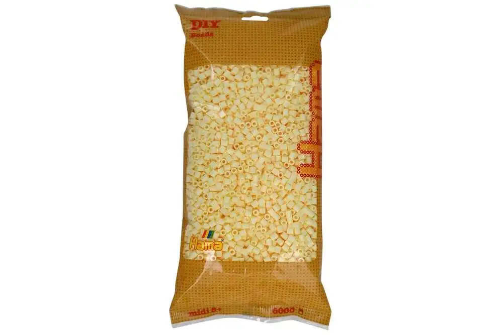 Hama midi perler 6000stk creme