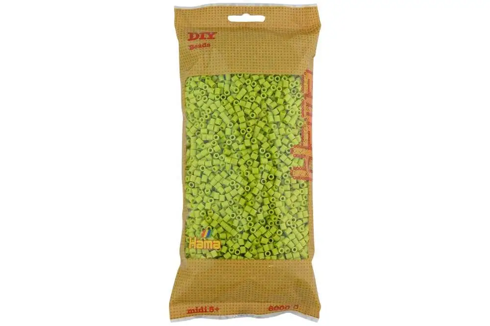 Hama midi perler 6000stk lime