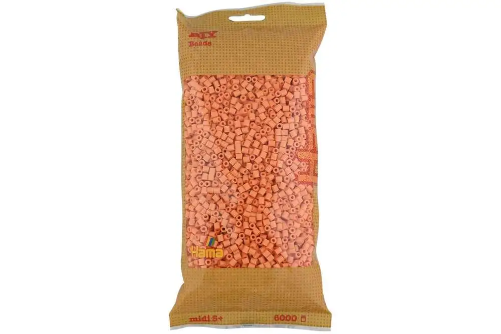 Hama midi perler 6000stk lys abrikos