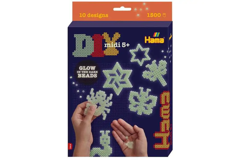 Hama Midi Gaveæske Glow The Dark