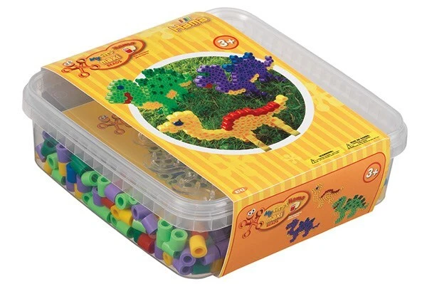 Hama maxi bøtte 600 perler + plade 8215