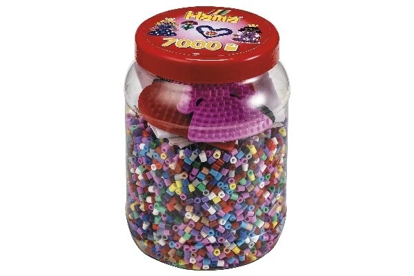 Hama perler 7000stk +2ass stiftplader