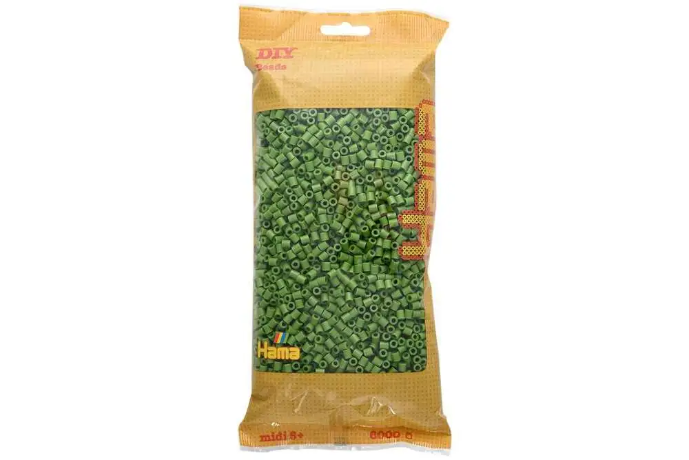 Hama midi perler 6000stk oliven