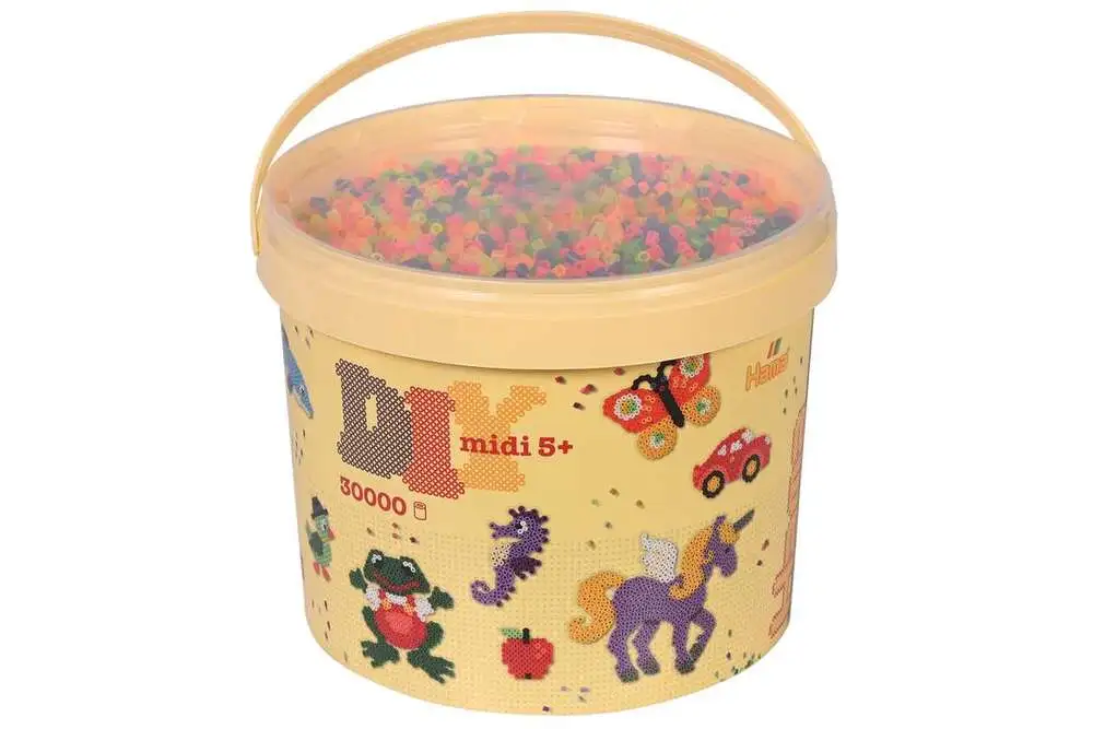 Hama midi perler 30.000stk. neon mix 51