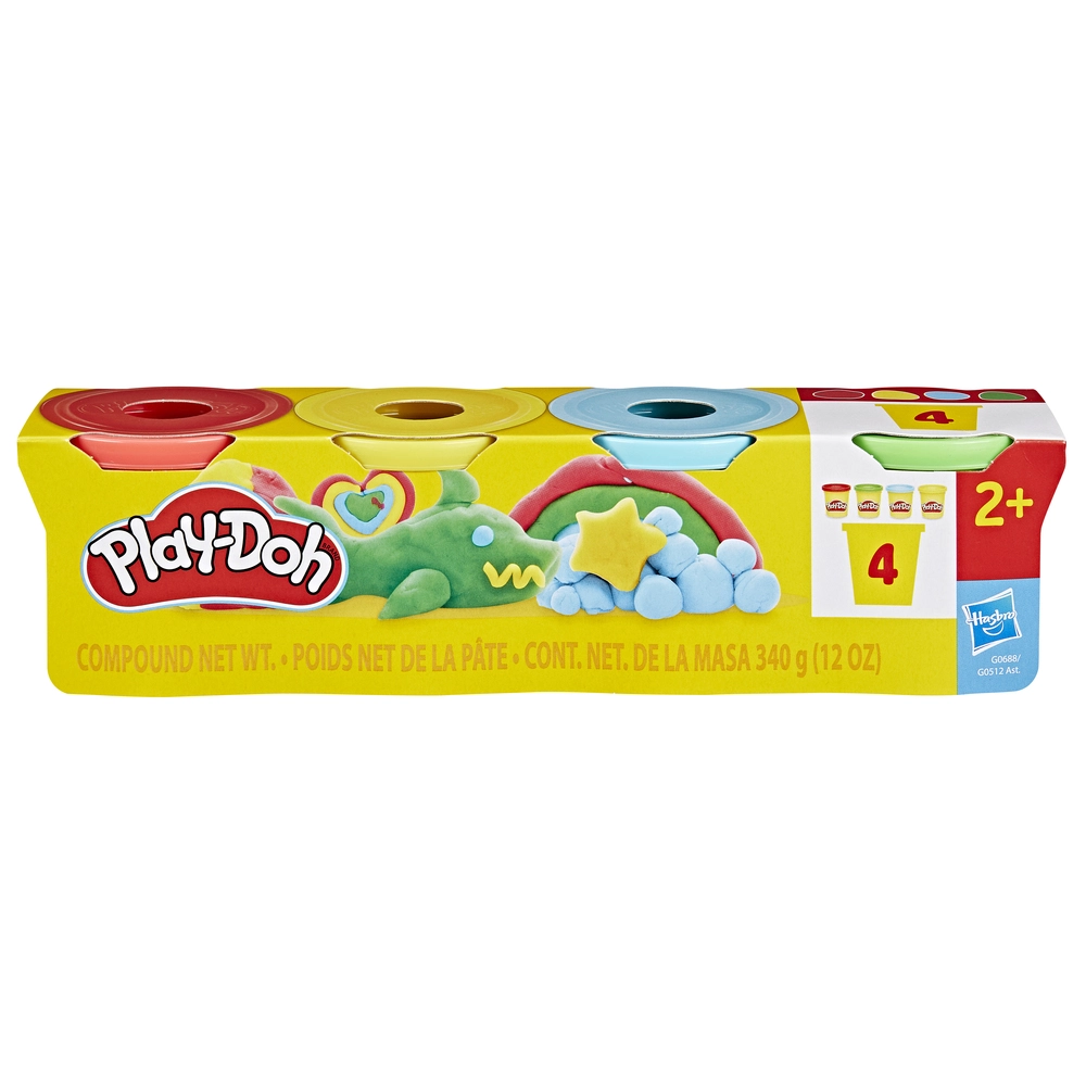 Play-Doh 4-pak ass billede