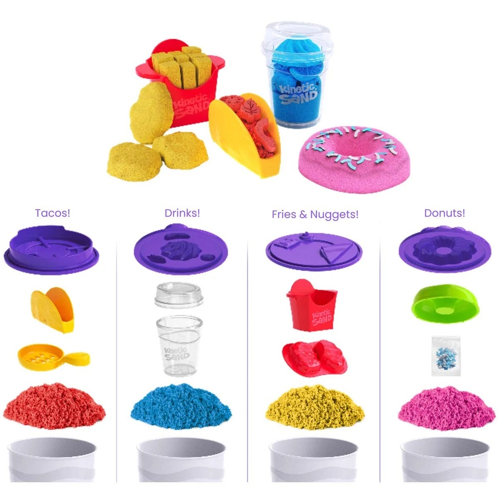 Kinetic Sand Lækre Godter Overraskelser ass billede