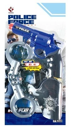 ICON politsæt, pistol og håndjern billede