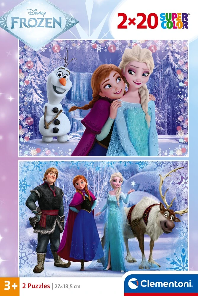 Puslespil Frozen 2x20 brikker billede