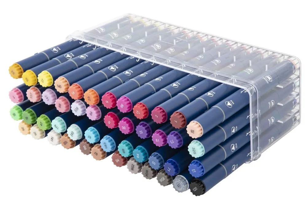 Favorit Twin Markers, Dual 2-i-1 tusch - 48 stk. i æske billede