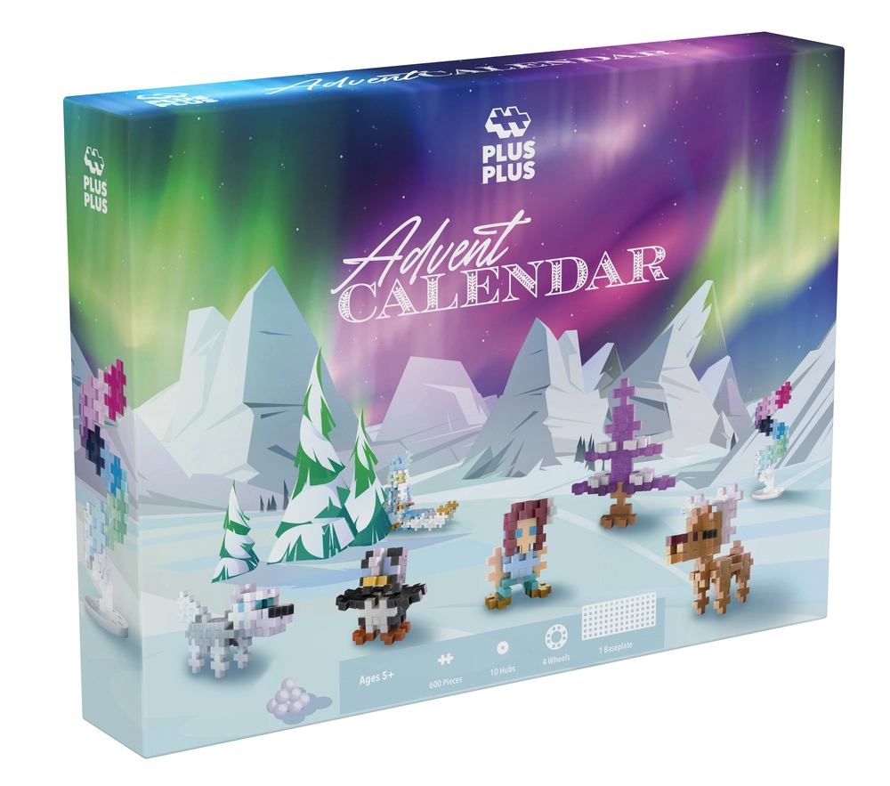 Plus-Plus julekalender - Santa's Northern Lights Adventure