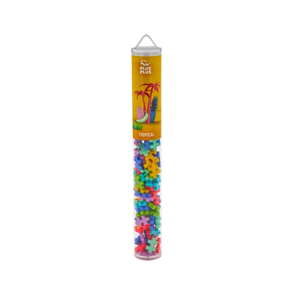 Plus-Plus Tropical mix / 100 pcs Tube billede