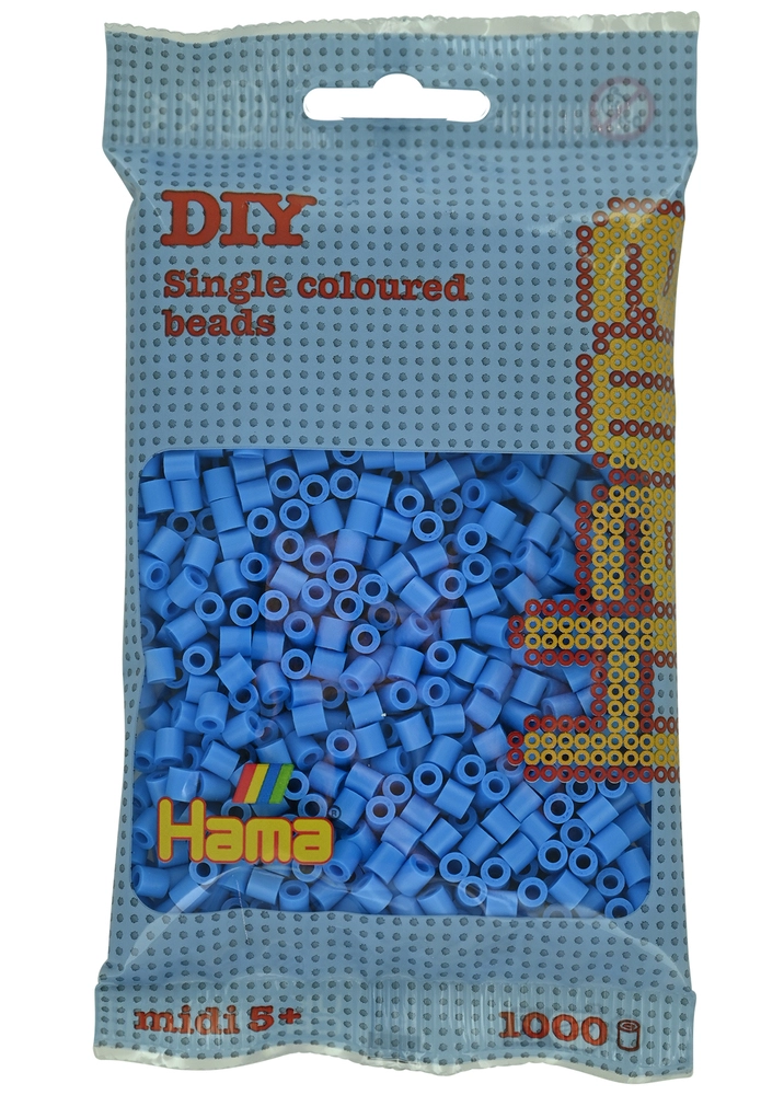 Hama midi perler 1000 stk klar blå 119 billede