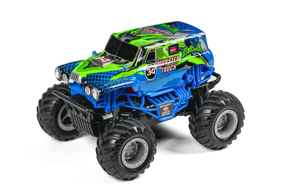 RC Monster Truck 1:20 2,4GHz, blå/grøn billede