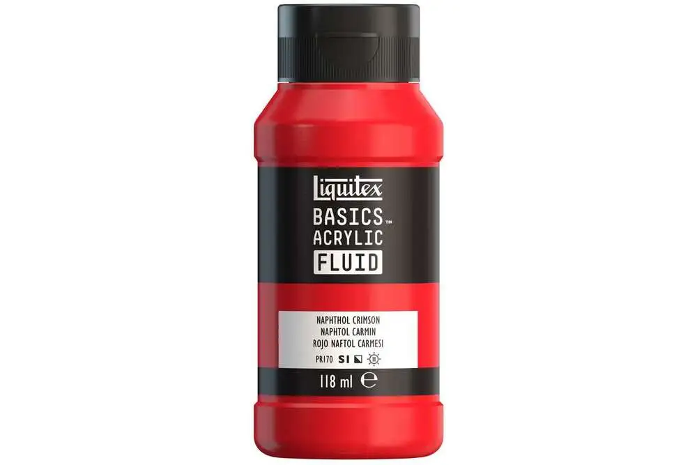 Basics fluid 118ml naphtol crimson row 292 billede