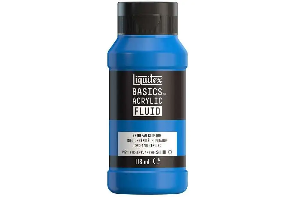 Basics fluid 118ml cerulean blue hue row 470 billede