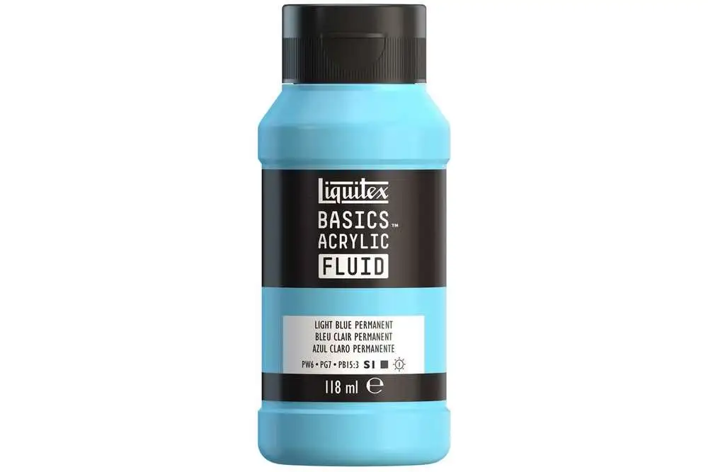 Basics fluid 118ml light blue permanent row 770 billede
