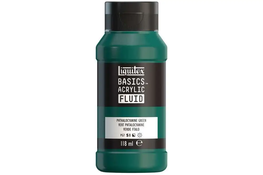 Basics fluid 118ml phthaloyanine green row 317 billede
