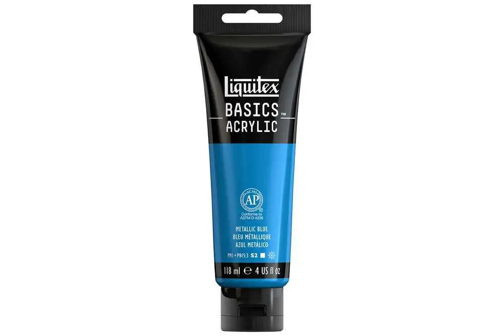 Basics 118ml metallic blue billede