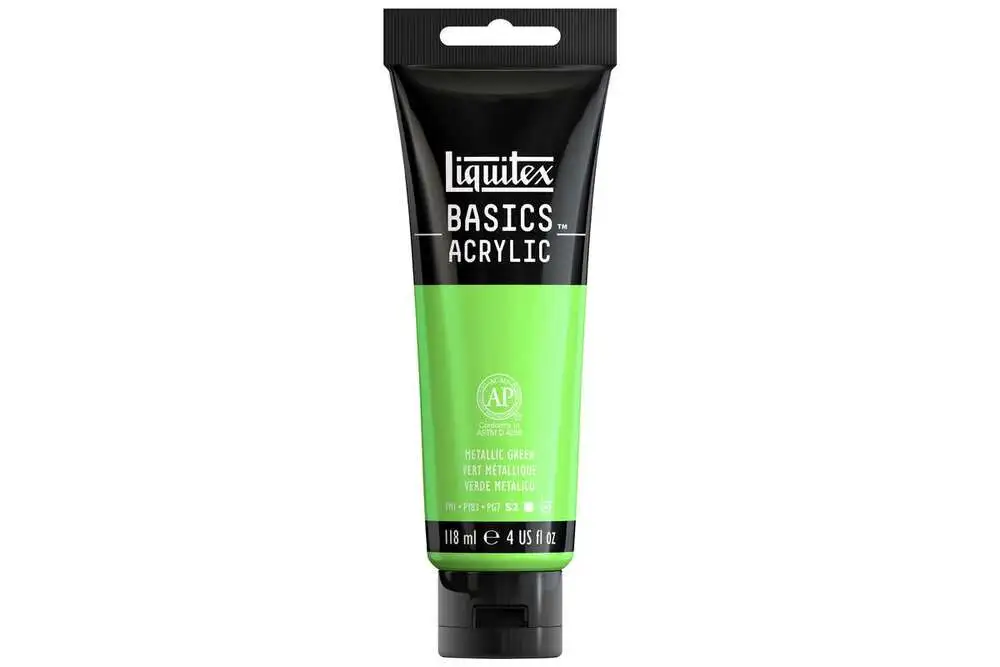Basics 118ml metallic green billede
