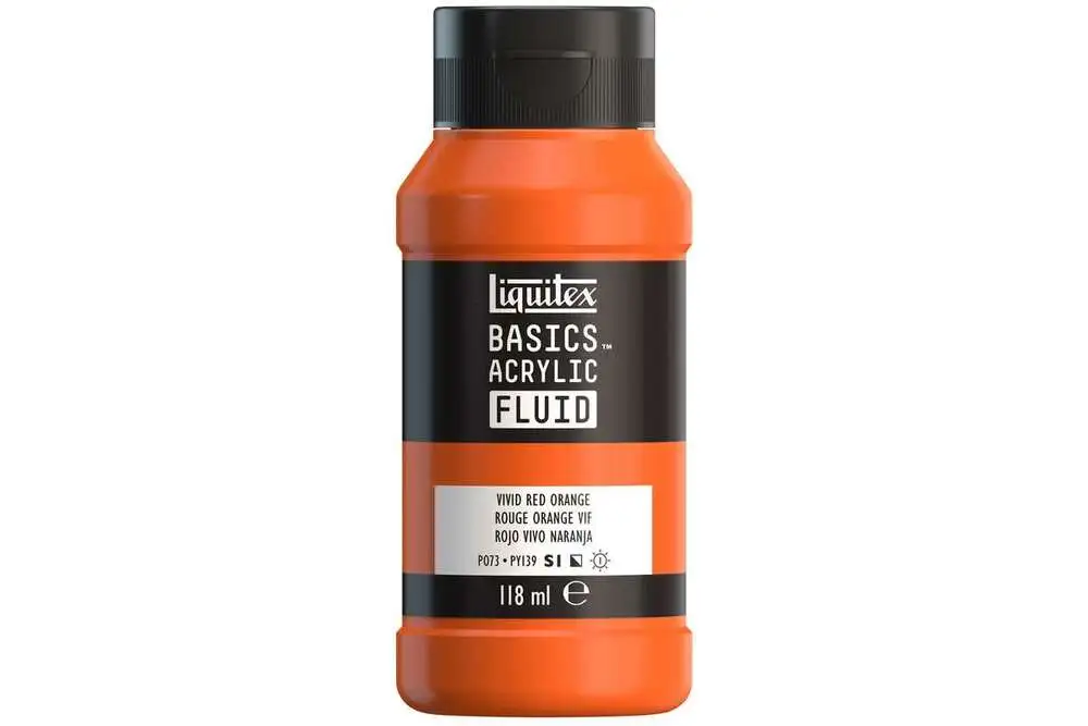 Basics fluid 118ml vivid red orange row 620 billede