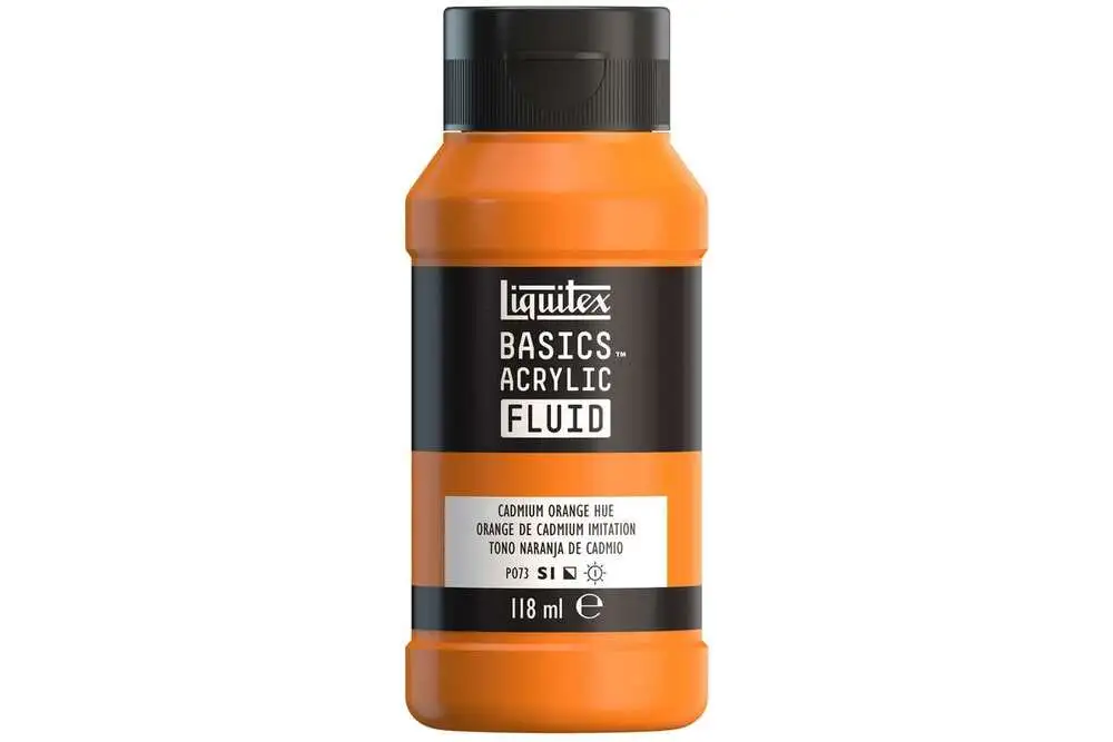 Basics fluid 118ml cadmium orange hue row 720 billede