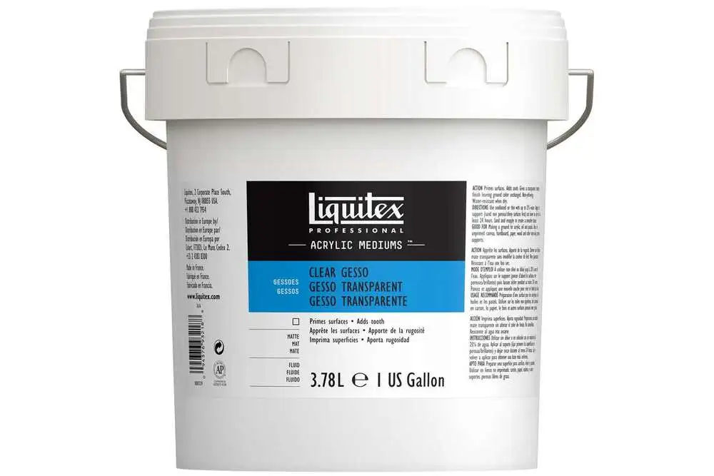 Proff. acrylic medium transp. gesso 3,78 liter billede