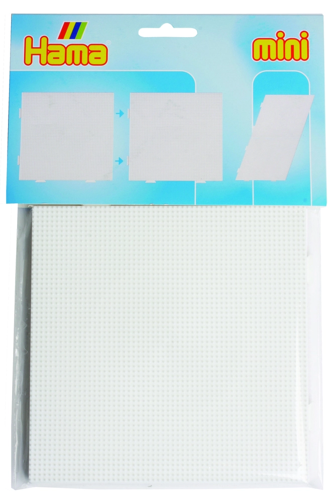 Hama mini 2stk stiftplader firkantet 14,5x14,5cm billede