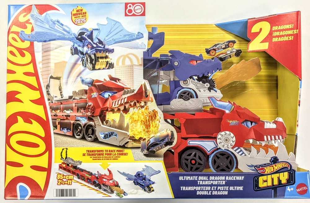 Hot Wheels City Ultimativt Dobbelt Drage-Transporter