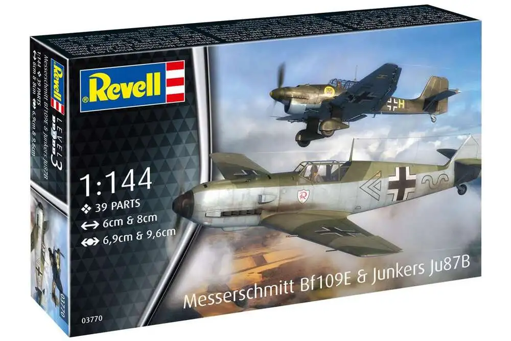 Messerschmitt Bf109E & Junkers Ju87B Stuka 1:144