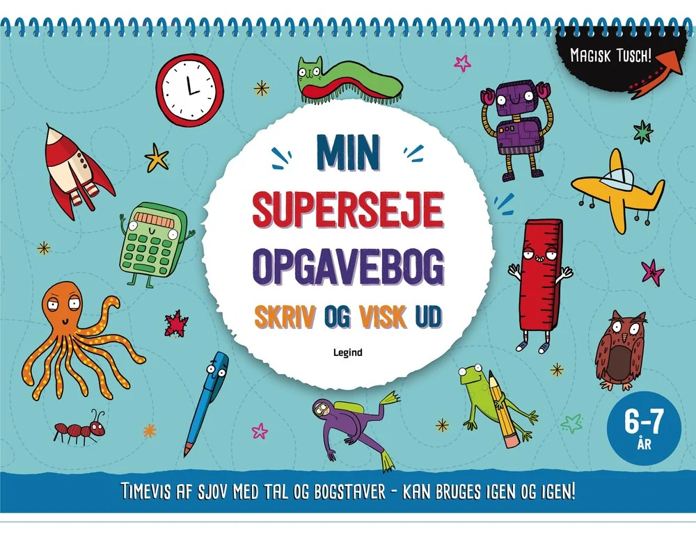 Min superseje opgavebog - skriv og visk ud igen