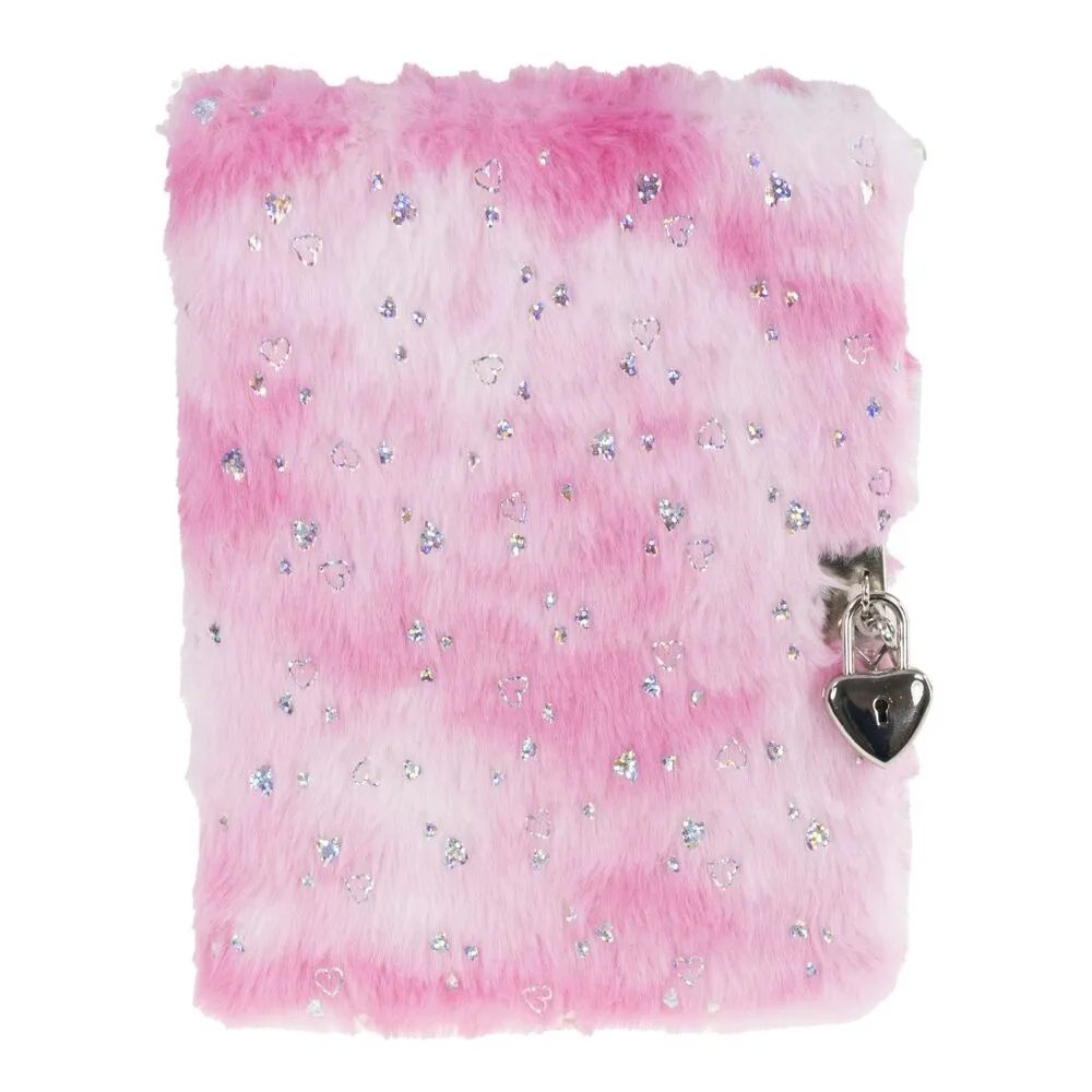 Dagbog TINKA Plys m/hjertelås billede