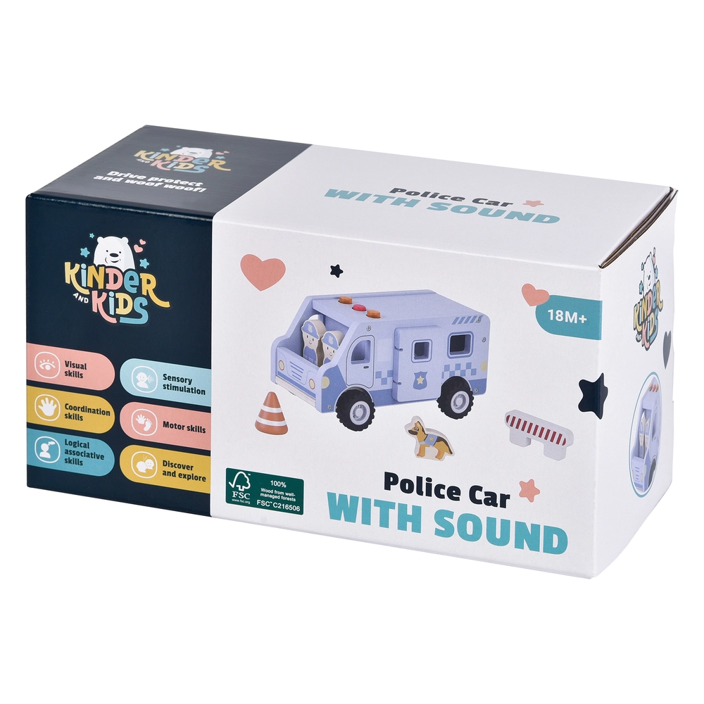 Kinder and Kids Politibil med lyd billede