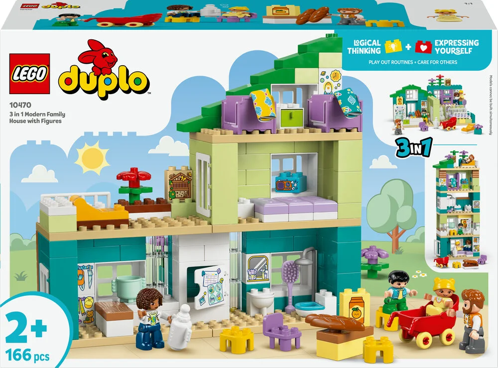 10470 LEGO DUPLO Town 3-i-1 Moderne familiehus med figurer