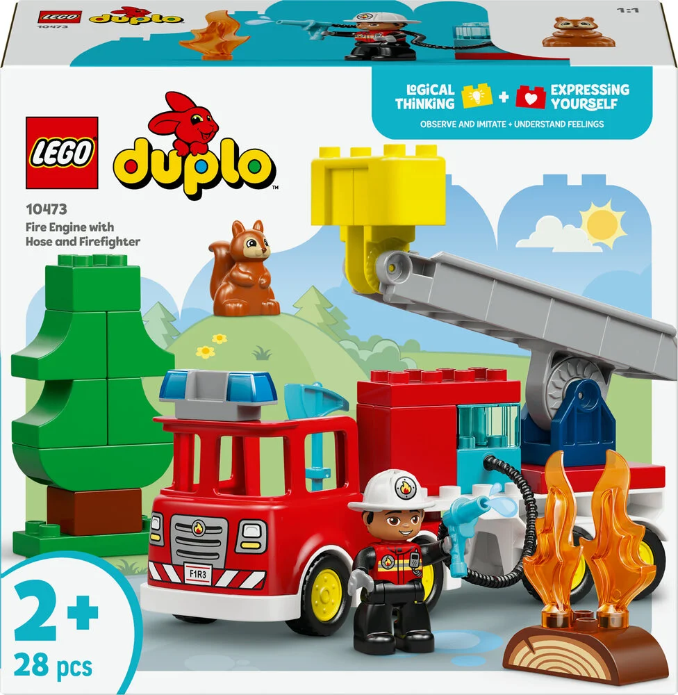 10473 LEGO DUPLO Town Brandbil med slange og brandmand