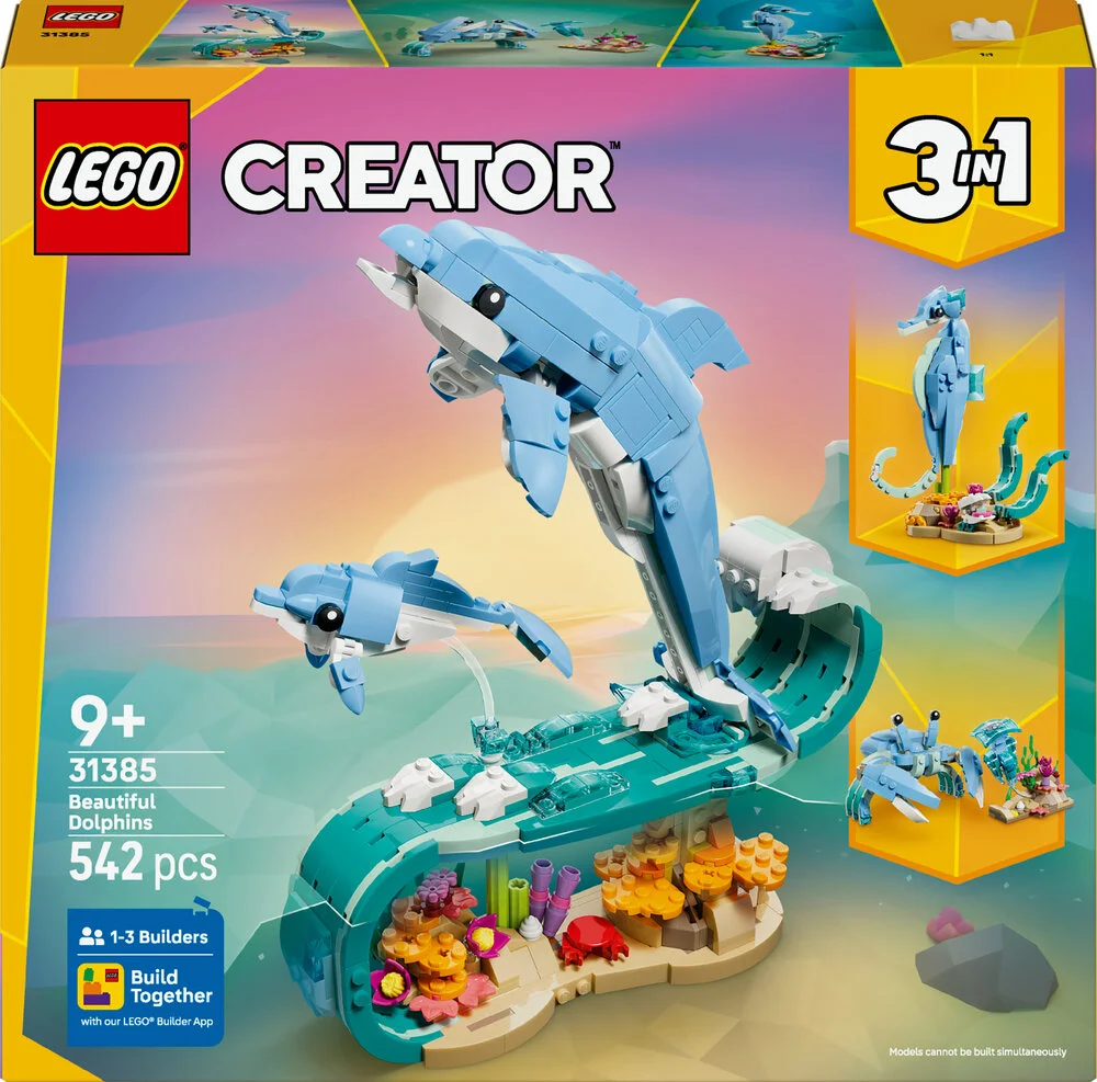 31385 LEGO Creator Havdyr: Smukke delfiner