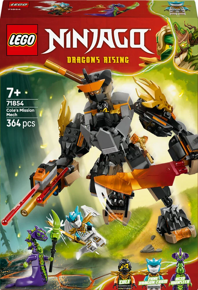 71854 LEGO Ninjago Coles missions-mech og drage-Zane